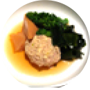 メカジキのバター焼、きのこのせ